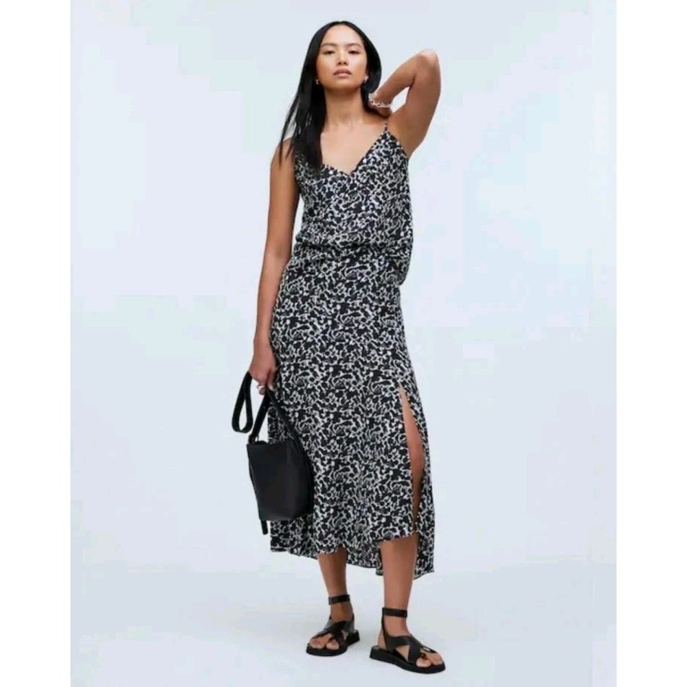 NWT Madewell Side Slit Midi Skirt And Cami Set Floral Crepe Size 6